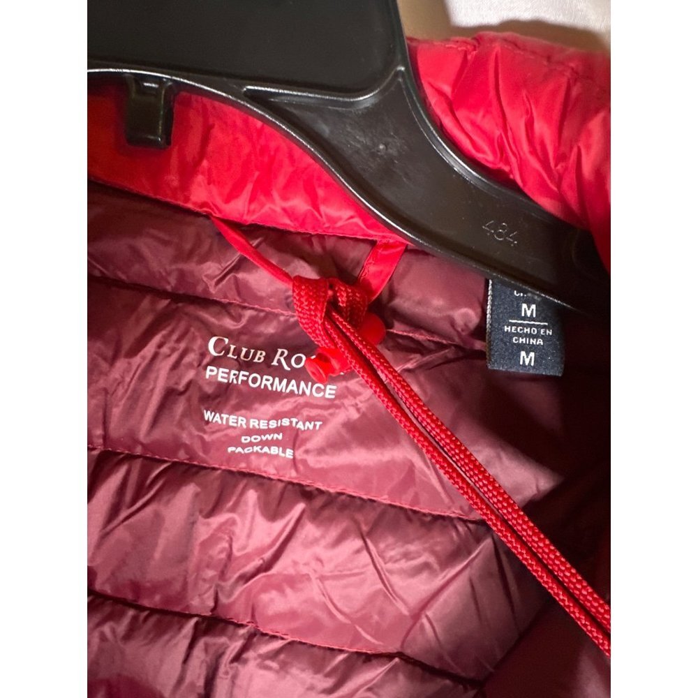 Club Room Men's Down Packable Puffer Vest,‎ Red, Size M, NWT - Picture 5 of 7